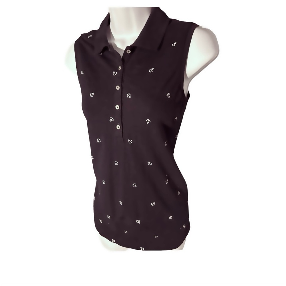 Croft & Borrow Navy Nautical Polo